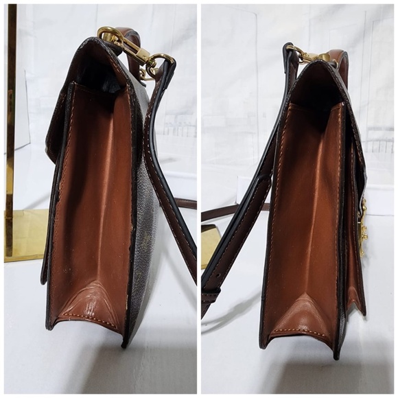 Authentic LOUIS VUITTON Monogram Monceau Satchel Bag Brown - Picture 16 of 16